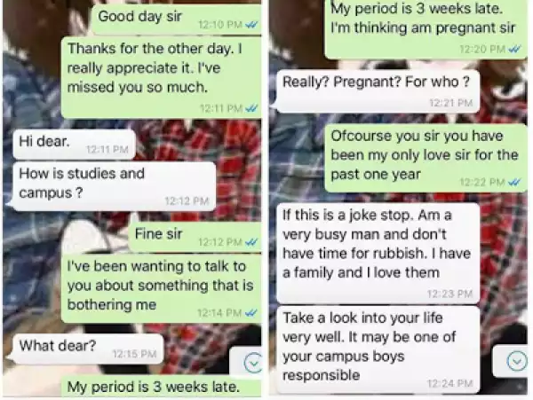 Convo Between A Married Man And His Side Chick